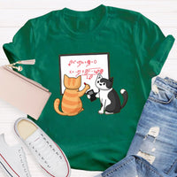Funny Maths Cat Math Teacher Shirt