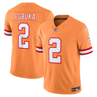 Tampa Bay Buccaneers Emeka Egbuka Creamsicle Alternate Vapor F.U.S.E. Stitched Limited Jersey