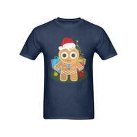 Adorable Holiday Graphic Tee, Gingerbread Man Christmas T-Shirt, Retro Xmas Cookie Shirt, Preshrunk Cotton Winter Shirt, Men's Christmas Present