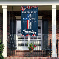 Patriotic Garden Flag 1776-2026 | 250 Years America Semiquincentennial | Faith Family Freedom Design | Double-Sided Premium Polyester | Home Decor Gift