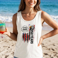 American Eagle 250 Years Tank Top | 1776-2026 Distressed Flag Art | Soft Breathable Unisex Fit | Patriotic Gift for History Enthusiasts