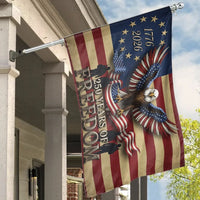 Patriotic Eagle House Flag | 250 Years of Freedom 1776-2026 Commemorative Design | Weather-Resistant Double-Sided Polyester | Gift for Veterans and Patriots