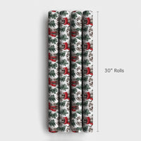 Christmas Dog Wrapping Paper, Weimaraner Dog Wrapping Paper, Winter Scarf Pine Tree Gift Wrap, Holiday Dog Gift Wrap, Present for Dog Lovers