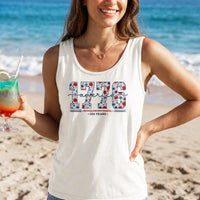America 250 Years Tank Top | 1776-2026 Semiquincentennial Floral Design | Soft Breathable Unisex Fit | Patriotic Gift for History Lovers