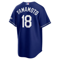 Los Angeles Dodgers Yoshinobu Yamamoto Royal Alternate Stadium Jersey