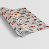 Aussie Animal Gift Wrap, Christmas Kangaroo Wrapping Paper, Watercolor Kangaroo Holiday Wrapping Paper, Australian Wildlife Gift Wrap Roll