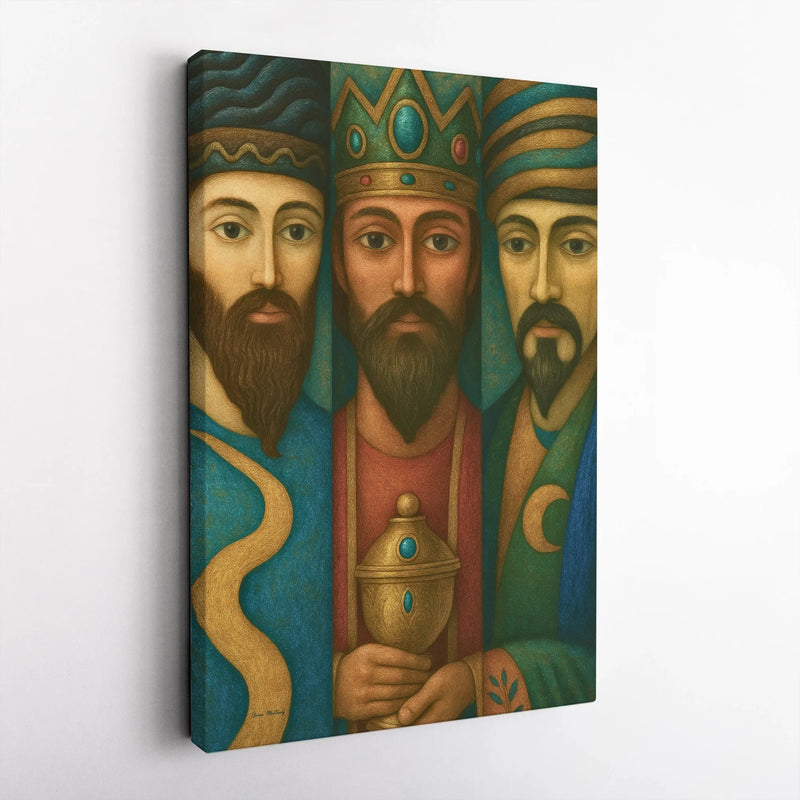 Biblical Magi Wall Art, Three Wise Men Canvas Print, Christian Nativity Canvas Art, Religious Christmas Wall Decor, Faith Holiday Present