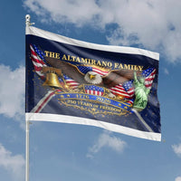 Patriotic Family Name House Flag | 250 Years of Freedom American Eagle Design | Premium Double-Sided Polyester | Custom Outdoor Yard Decor Gift