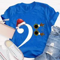 Festive Holiday Graphic T-Shirt, Christmas Santa Hat Shirt, Adorable Santa Hat Christmas Tee, Merry Xmas Party Unisex Holiday Shirt