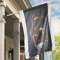 Patriotic American Eagle House Flag | 250 Years of Freedom Custom Name Banner | Weather-Resistant Double Sided Polyester | Patriotic Yard Decor Gift for Families