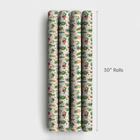 Succulent Holiday Wrapping Paper, Watercolor Cactus Christmas Wrapping Paper, Southwestern Festive Wrapping Paper, Botanical Xmas Gift Wrap