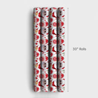 Christmas Cocktail Holiday Gift Wrap, Cool Santa Sunglasses Wrapping Paper, Tropical Holiday Wrapping Paper, Humorous Secret Santa Gift Wrap