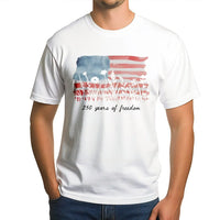 250 Years of Freedom T-Shirt | Patriotic Wildflower American Flag Watercolor Art | Soft Breathable Cotton Tee | Fourth of July Gift for Americans