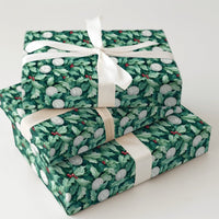 Holly Berry Sports Gift Wrap, Volleyball Christmas Wrapping Paper, Holiday Volleyball Present Paper, Volleyball Coach Gift Wrapping Paper