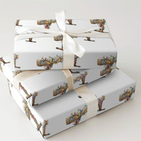 Balance Beam Holiday Gift Wrap, Gymnastics Christmas Wrapping Paper, Gymnast Sports Theme Wrapping Paper, Coach Team Present Wrap Roll