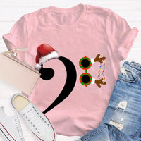 Festive Holiday Graphic T-Shirt, Christmas Santa Hat Shirt, Adorable Santa Hat Christmas Tee, Merry Xmas Party Unisex Holiday Shirt
