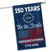 250 Years USA Semiquincentennial Garden Flag | We The People 1776-2026 | Double-Sided Patriotic Decor | Premium Polyester Weather-Resistant