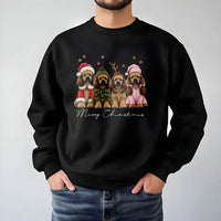 Merry Christmas Dog Sweater, Cocker Spaniel Christmas Sweatshirt, Humorous Santa Dog Crewneck, Holiday Dog Lover Pullover, Xmas Present