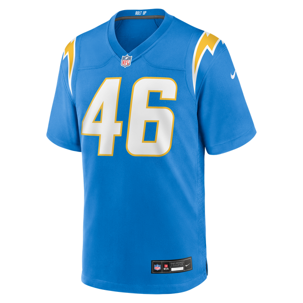 Los Angeles Chargers Nikko Reed Nike Powder Blue Team Game Jersey