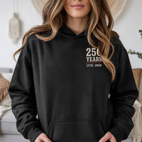 250 Years Hoodie | 1776-2026 American Independence Commemorative Design | Soft Cotton-Polyester Blend | Patriotic Gift for History Lovers