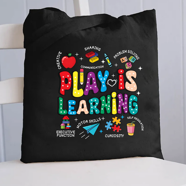 Playing Is Learning Canvas Tote Bag