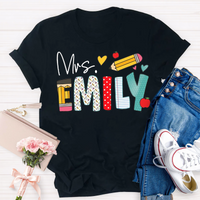 Personalized Name Art Pencil T-Shirt