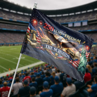 250 Years of Freedom House Flag | Patriotic Eagle and Americana Celebration Design | Premium Double-Sided Weather-Resistant Polyester | Gift for Patriotic Homeowners