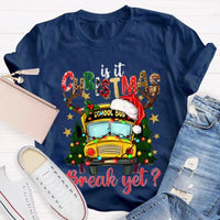 Humorous Bus Driver Holiday T-Shirt, School Bus Christmas Break Shirt, Christmas Vacation Graphic Tee, Bus Driver Appreciation Present