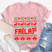 Humorous Holiday Mathematics Shirt, Bell and Elk Math Christmas T-Shirt, Christmas Elk Math Teacher Graphic Tee, Xmas STEM Present