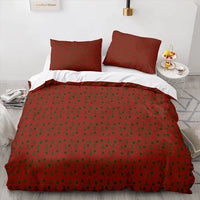 Holiday Tree Duvet Cover, Christmas Tree Polka Dot Duvet Cover Set, Merry Christmas Duvet Cover, Winter Bedding Set, Xmas Bedding Decor Present