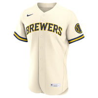 Milwaukee Brewers Cream Home Authentic Jersey