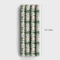 Vintage Tennis Racket Gift Wrap, Tennis Christmas Wrapping Paper, Holiday Tree Present Paper, Tennis Lover Xmas Gift Wrap, Sports Coach Present