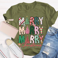 Festive Christmas Holiday Educator Shirt, Merry and Bright Teacher T-Shirt, Adorable Winter Classroom Tee, Teacher Holiday Present, Xmas Apparel
