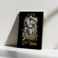 Vintage Ebenezer Scrooge Ghosts Wall Art, A Christmas Carol Canvas Print, Classic Holiday Canvas Decor Digital Download
