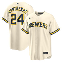 Milwaukee Brewers William Contreras Cream Home Replica Jersey