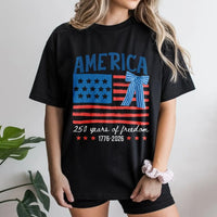 America 250th Anniversary T-Shirt | 250 Years of Freedom 1776-2026 Flag Design | Premium Soft Cotton Unisex Tee | Patriotic Gift for History Lovers