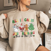Humorous ER Medical Staff Holiday Crewneck, Emergency Room Nurse Christmas Sweatshirt, Hospital RN Xmas Sweater, Nurse Holiday Present