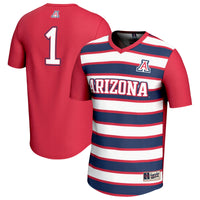 #1 Arizona Wildcats Lightweight Soccer Fashion Jersey - Red