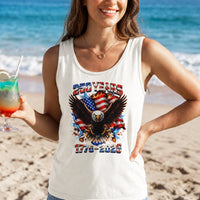 Patriotic 250 Years 1776-2026 Tank Top | American Eagle and USA Flag Graphic | Premium Soft Breathable Lightweight Fabric | Proud July 4th Independence Day Gift, Unisex