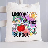 Welcome Back To School Canvas Tote Bag