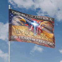 American Patriotic Flag | 250 Years Of Freedom Eagle Design | Premium Weather-Resistant Polyester | Outdoor Garden & Porch Decor Gift