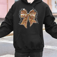 Coquette Gingerbread Hoodie, Gingerbread Bow Christmas Hoodie, Adorable Holiday Aesthetic Sweatshirt, Pastel Xmas Pullover, Comfy Winter Present