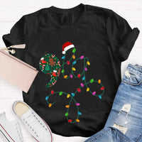 Festive Christmas Lights Shirt, Christmas Atmosphere Lights T-Shirt, Retro Christmas Lights Graphic Tee, Holiday Family Shirt Present