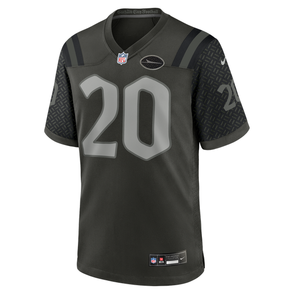 New York Jets Breece Hall Nike Gotham Green 2025 Rivalries Collection Game Jersey