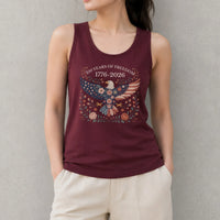 USA Eagle Tank Top | Folk Art 250 Years of Freedom 1776-2026 Design | Soft Breathable Unisex Fit | Patriotic Anniversary Gift