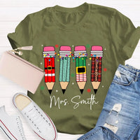 Custom Name Snowflakes Lights Graphic Tee, Personalized Christmas Shirt, Matching Family Holiday T-Shirt, Merry Christmas Season Apparel