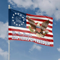 250th Anniversary US Flag | We The People 250 Years of Freedom | Double-Sided Premium Polyester | Collector's Patriotic Home Decor Gift