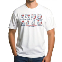 America 1776 Semiquincentennial T-Shirt | 250 Years Anniversary Floral Patriotic Design | Premium Soft Cotton Tee | Gift for History Buffs