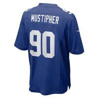 New York Giants PJ Mustipher Royal Team Game Jersey