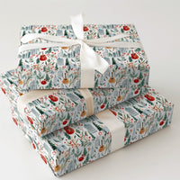 Urban Music Lover Gift Wrap, Cityscape Guitar Christmas Wrapping Paper, Musical Holiday Wrapping Paper, Festive Skyline Present Wrap